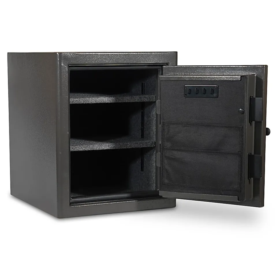 Sanctuary Diamond Fireproof/Waterproof Home And Office Safe With Electronic Lock, 2.2 Cu. Ft. Capacity, Dark Gray Hammertone