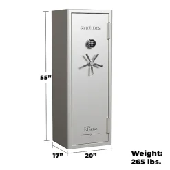 Sanctuary Executive Fire And Waterproof Home And Office Safe With Electronic Lock, 6.41 Cu. Ft. Capacity, White Pearl Metallic