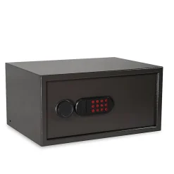 Sanctuary Home And Office Security Vault With Electronic Lock, 1.34 Cu. Ft. Capacity, Dark Gray Hammertone