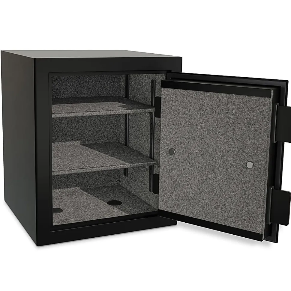Sanctuary Onyx Fireproof Home And Office Safe With Electronic Lock, 1.01 Cu. Ft. Capacity, Matte Black