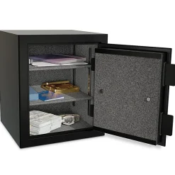 Sanctuary Onyx Fireproof Home And Office Safe With Electronic Lock, 1.01 Cu. Ft. Capacity, Matte Black