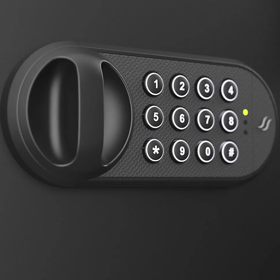 Sanctuary Onyx Fireproof Home And Office Safe With Electronic Lock, 1.01 Cu. Ft. Capacity, Matte Black