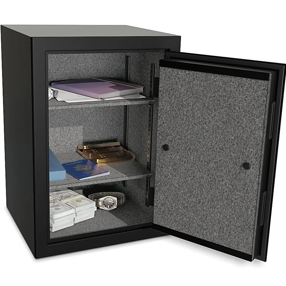 Sanctuary Onyx Fireproof Home And Office Safe With Electronic Lock, 1.34 Cu. Ft. Capacity, Matte Black