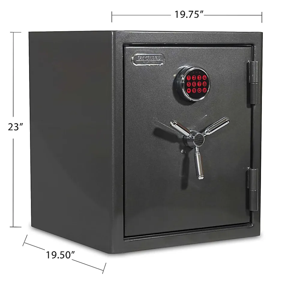 Sanctuary Platinum Digital Home/Office Safe, 3.32 Cu. Ft., Dark Grey Metallic