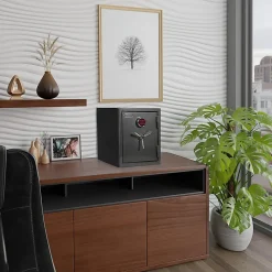 Sanctuary Platinum Digital Home/Office Safe, 3.32 Cu. Ft., Dark Grey Metallic