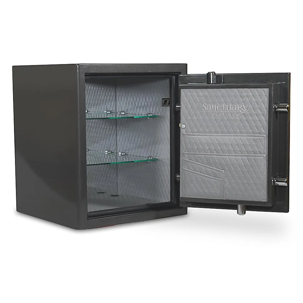 Sanctuary Platinum Digital Home/Office Safe, 3.32 Cu. Ft., Dark Grey Metallic