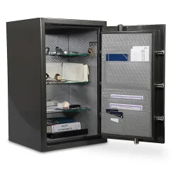 Sanctuary Platinum Fireproof/Waterproof Home And Office Safe With Electronic Lock, 4.98 Cu. Ft. Capacity, Dark Gray Metallic