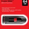 SanDisk Cruzer Glide™ USB 2.0 Flash Drive, 64GB, Black