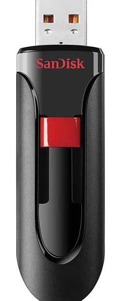 SanDisk Cruzer Glide™ USB 2.0 Flash Drive, 64GB, Black