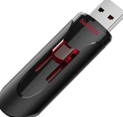 SanDisk Cruzer Glide™ USB 3.0 Flash Drive, 128GB, Black