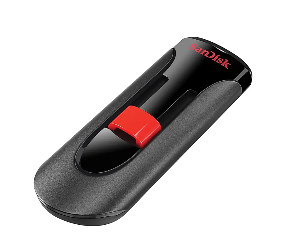 SanDisk Cruzer Glide™ USB 2.0 Flash Drive, 128GB, Black