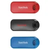 SanDisk® Cruzer Snap USB Flash Drives Pack of 3, 32GB, Black, Blue, Red