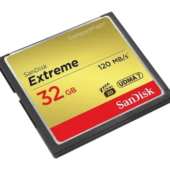 SanDisk Extreme 32 GB CompactFlash - 120 MB/s Read - 85 MB/s Write - Lifetime Warranty
