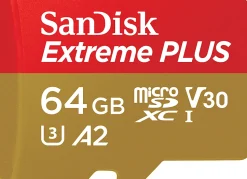 SanDisk Extreme® PLUS microSDXC™ UHS-I card, 64GB