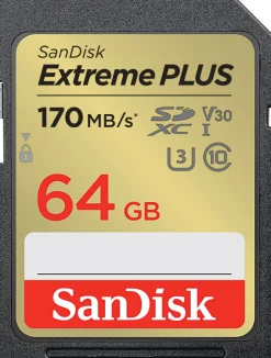 SanDisk Extreme® PLUS SDXC™ UHS-I card, 64GB