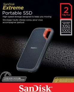 SanDisk® Extreme® Portable SSD, 2TB, Black