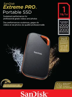 SanDisk Extreme® PRO Portable SSD, 1TB, Black