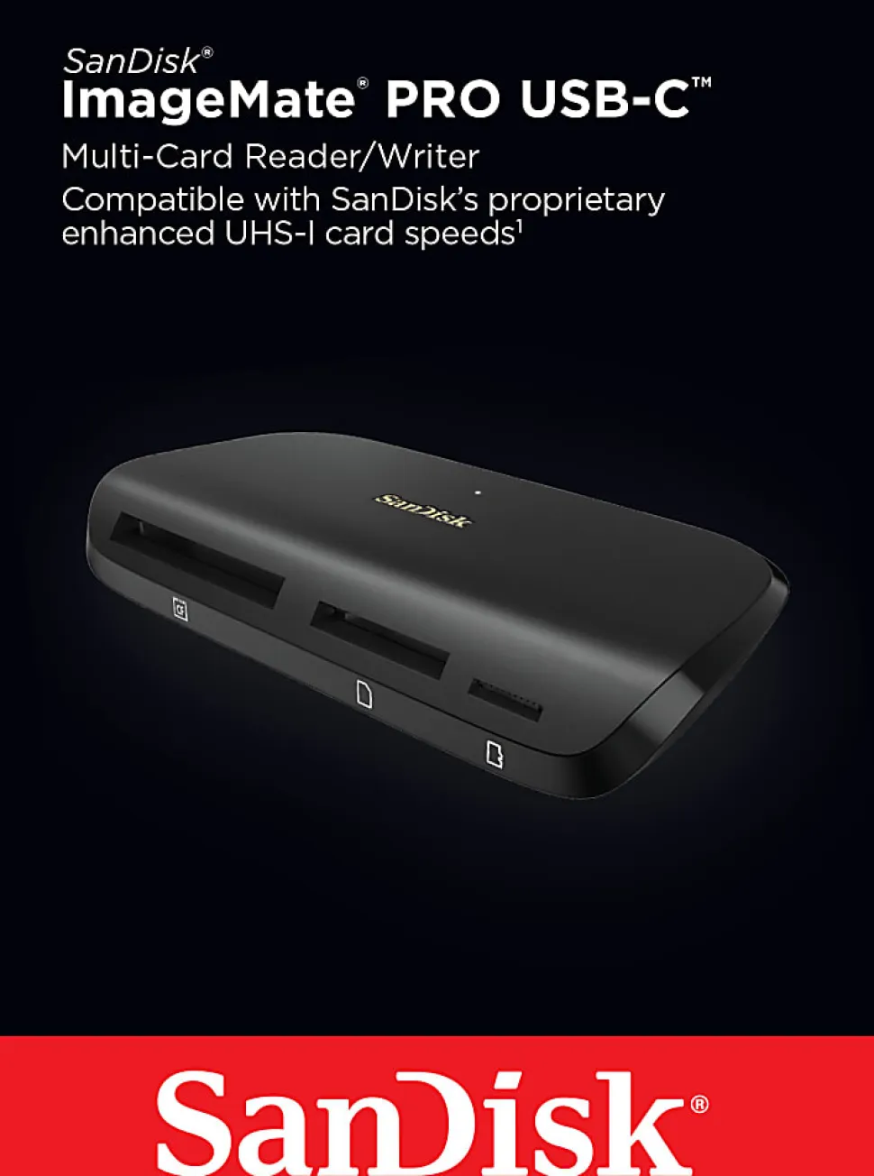 SanDisk ImageMate® Pro USB Type-C Reader/Writer, Black