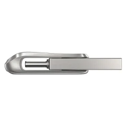 SanDisk® iXpand® Dual Drive USB-C Luxe Flash Drive, 128GB, Silver