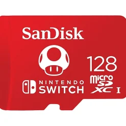 SanDisk® microSDXC Memory Card for Nintendo Switch, 128GB, SDSQXBO128GANCZA