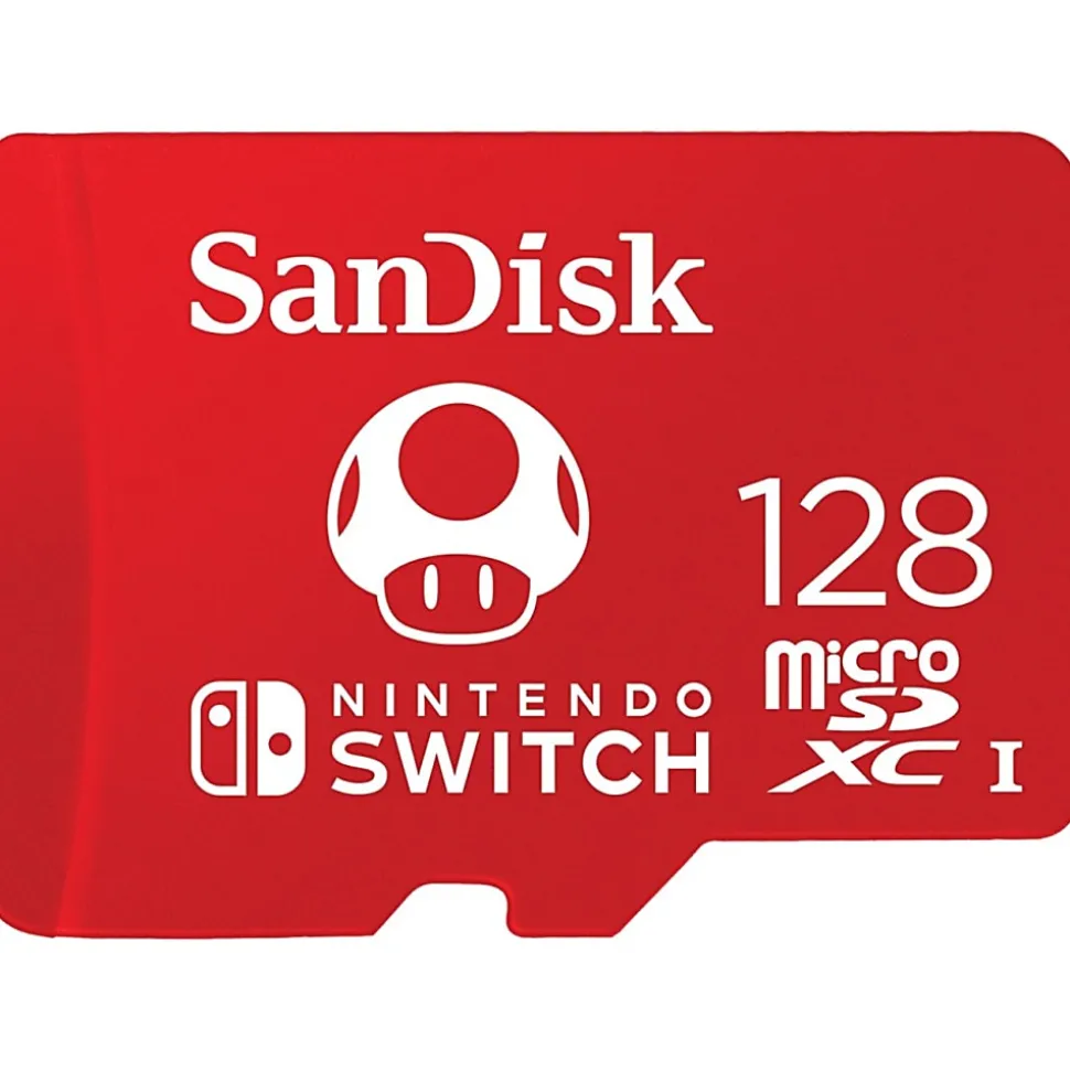 SanDisk® microSDXC Memory Card for Nintendo Switch, 128GB, SDSQXBO128GANCZA