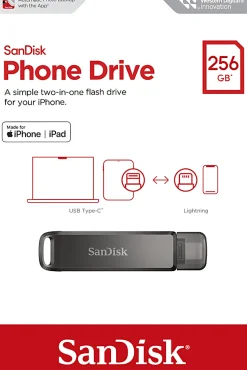 SanDisk Phone Drive, 256 GB, Black