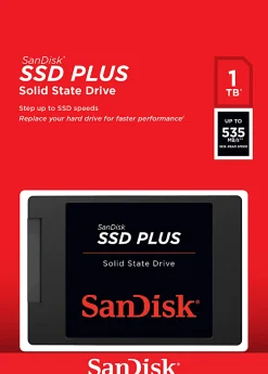 SanDiskĀ® SSD PLUS Solid State Drive, 1TB, Black