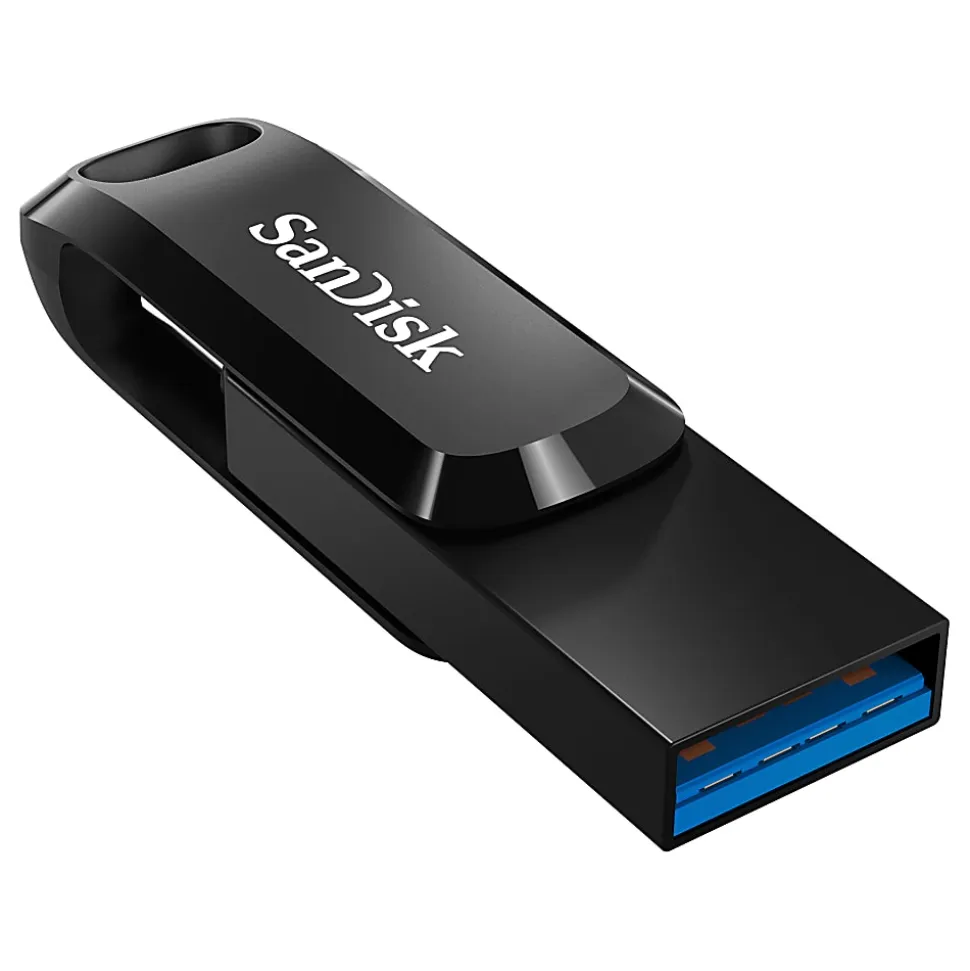 SanDisk® Ultra® Dual Drive Go USB Type-C™ Flash Drive, 128GB, Black