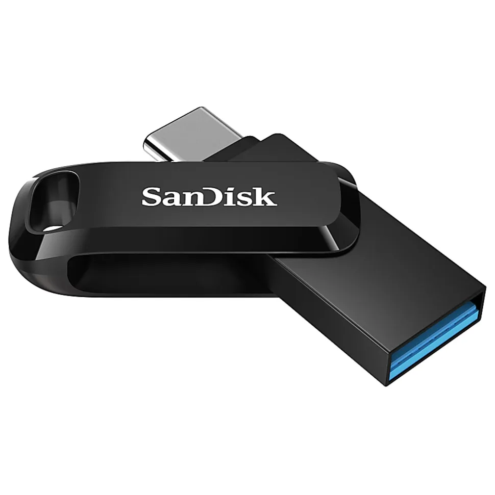 SanDisk® Ultra® Dual Drive Go USB Type-C™ Flash Drive, 128GB, Black