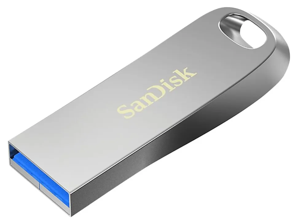 SanDisk® Ultra Luxe USB 3.1 Flash Drive, 256GB, Silver