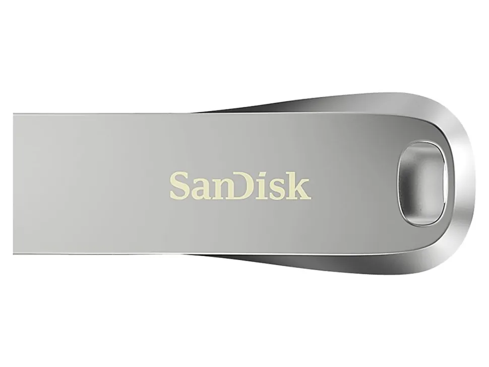 SanDisk Ultra Luxe USB 3.1 Flash Drive, 128GB, Silver Metal