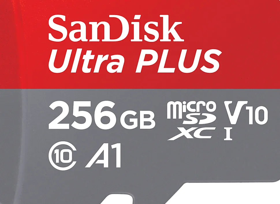 SanDisk® Ultra PLUS microSD Memory Card, 256GB