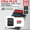 SanDisk Ultra® PLUS microSD™ Memory Card, 256GB
