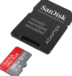SanDisk Ultra® PLUS microSD™ Memory Card, 256GB