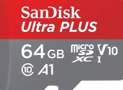 SanDisk® Ultra PLUS microSD Memory Card, 64GB