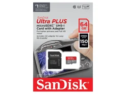 SanDisk Ultra® PLUS microSD™ Memory Card, 64GB