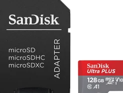 SanDisk Ultra® PLUS microSD™ Memory Card, 128GB