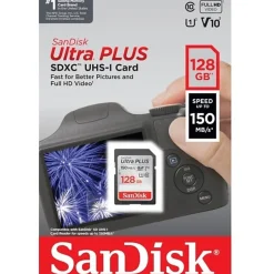 SanDisk Ultra® PLUS SDXC™ UHS-I card, 128GB