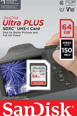 SanDisk Ultra® PLUS SDXC™ UHS-I Card, 64GB