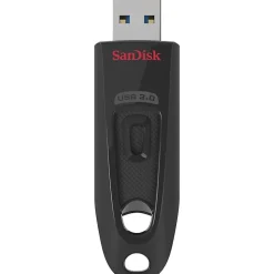 SanDisk® Ultra® USB 3.0 Flash Drive, 128GB, Black