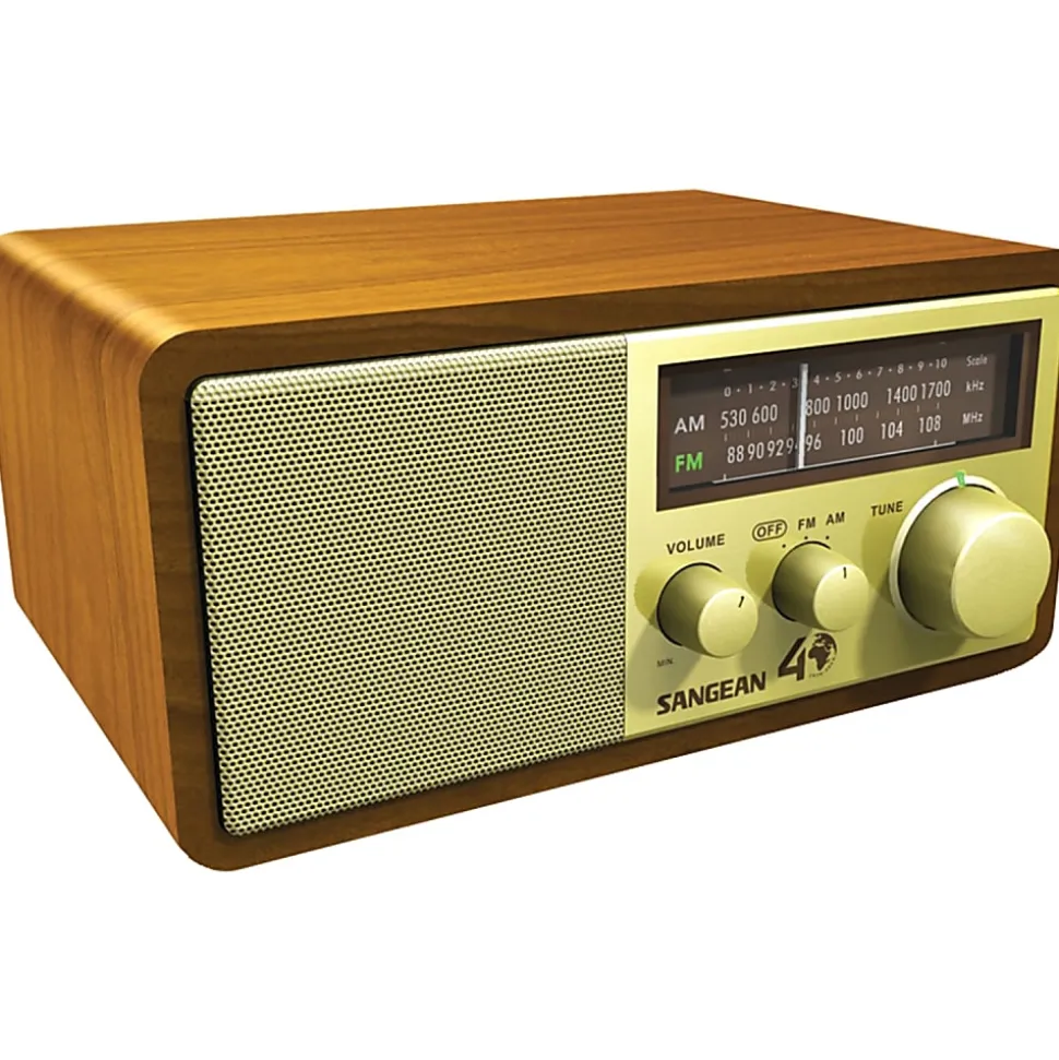 Sangean FM / AM Analog Wooden Cabinet Receiver - Headphone
