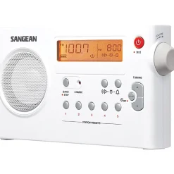 Sangean PR-D7 Digital Rechargeable AM/FM Radio - 5 x AM, 5 x FM Presets