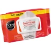Sani Professional® Table Turners® No-Rinse Sanitizing Multi-Surface Wipes, 9" x 8", 25.63 Oz, 72 Wipes Per Pack, Carton Of 12 Packs