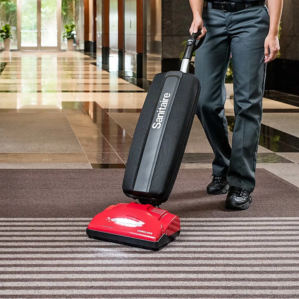 Sanitaire QUICKBOOST Cordless Commercial Upright Vacuum, Black