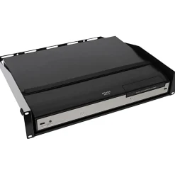 Sanus Component Series AV Rack Shelf - 2RU Vented Rack Shelf - Black - - CASH22B1