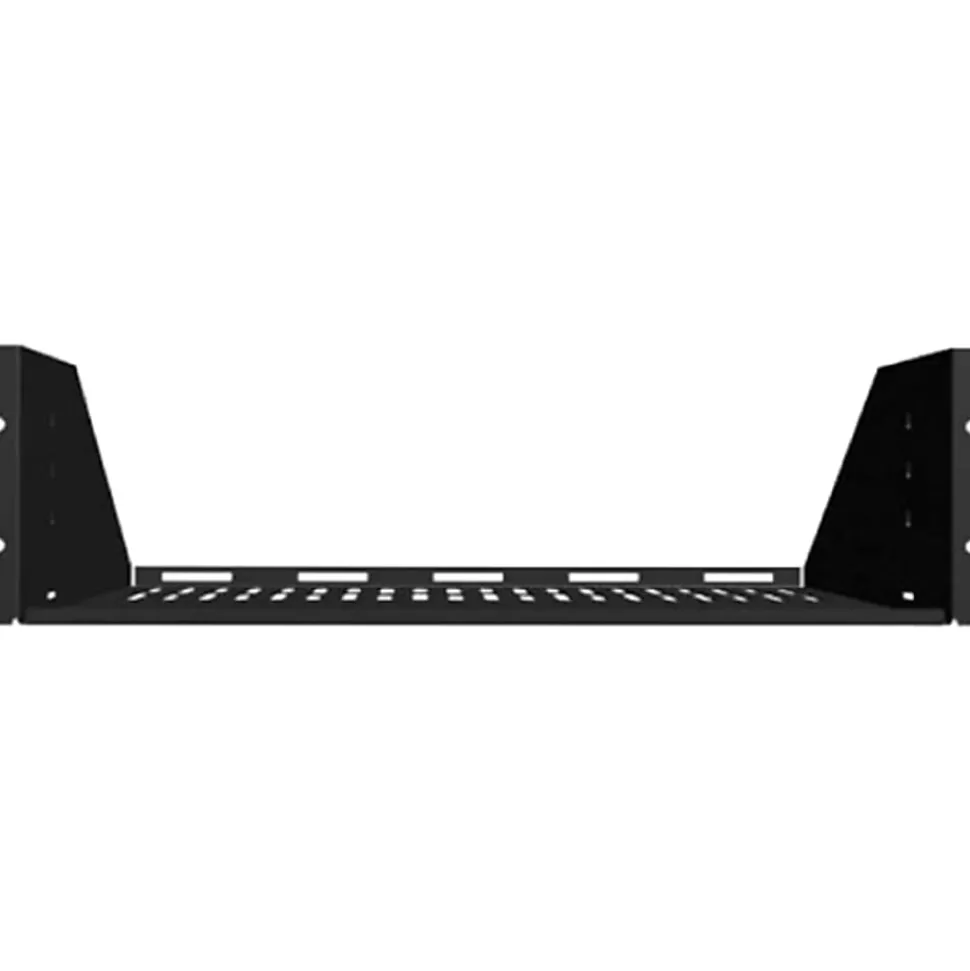 Sanus Component Series AV Rack Shelf - 2RU Vented Rack Shelf - Black - - CASH22B1