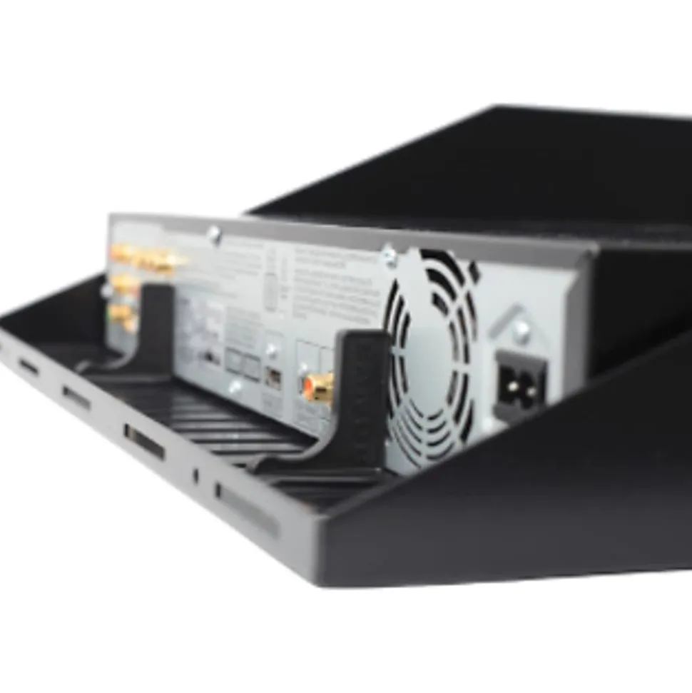 Sanus Component Series AV Rack Shelf - 2RU Vented Rack Shelf - Black - - CASH22B1