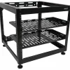 Sanus Component Series AV Rack - 10RU Open Frame Network Rack - 26in - Black -  - CFR1610B1