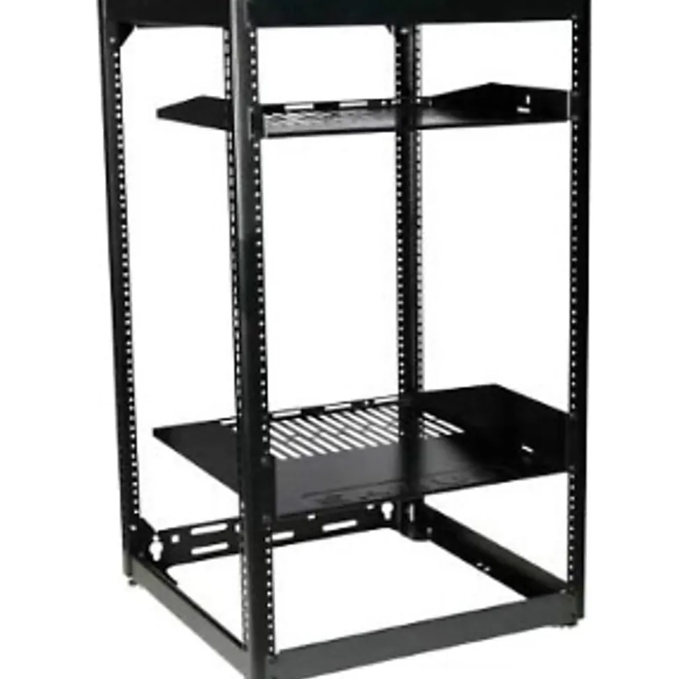 Sanus Component Series 20RU Open Frame Network Rack - AV Rack - 35in - Black - - CFR1620B1