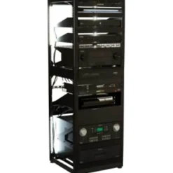 Sanus Component Series 20RU Open Frame Network Rack - AV Rack - 35in - Black - - CFR1620B1